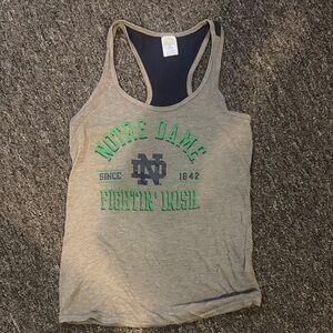 Rivalry Threads Gray Notre Dame Tank Top